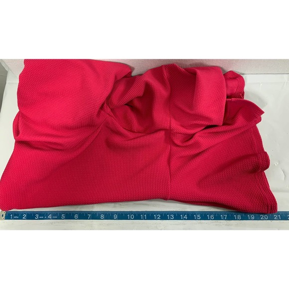 Favlux‎ Fashion Top Womens Medium Flare Hem Skater Fuchsia Pink Long Sleeve - Picture 9 of 12